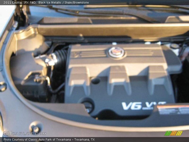 Black Ice Metallic / Shale/Brownstone 2011 Cadillac SRX FWD