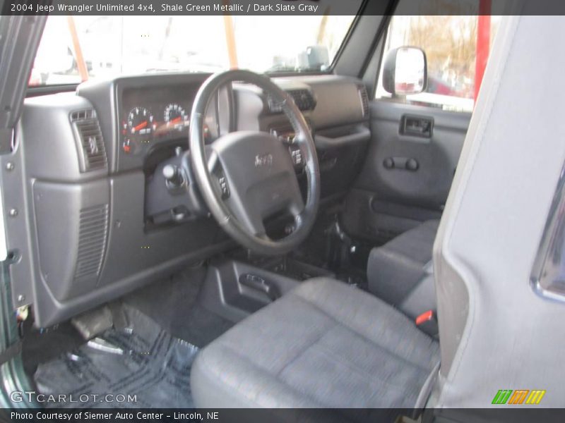 Shale Green Metallic / Dark Slate Gray 2004 Jeep Wrangler Unlimited 4x4