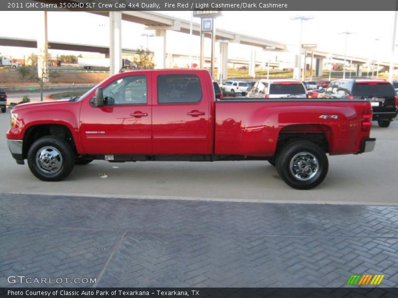 Fire Red / Light Cashmere/Dark Cashmere 2011 GMC Sierra 3500HD SLT Crew Cab 4x4 Dually
