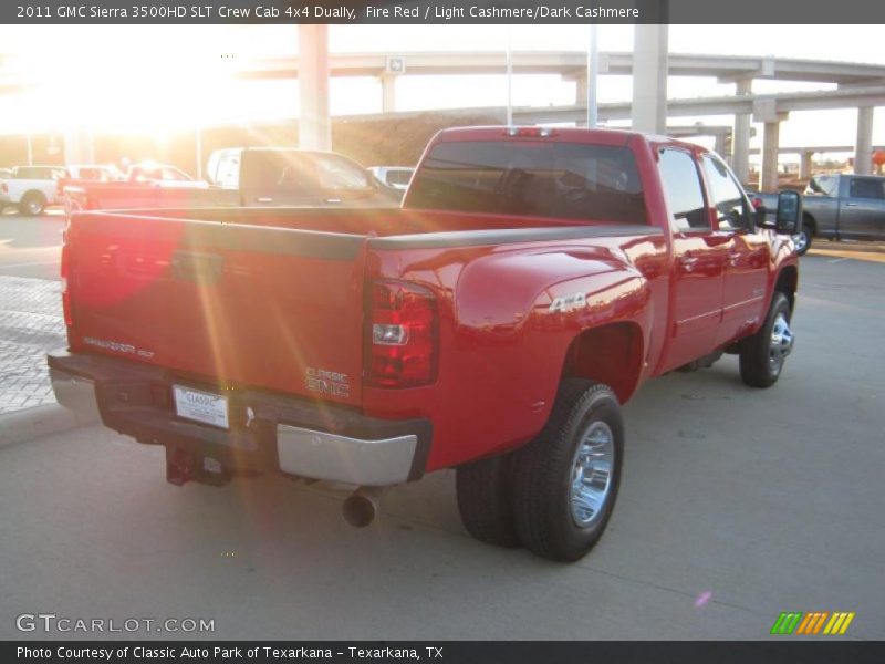 Fire Red / Light Cashmere/Dark Cashmere 2011 GMC Sierra 3500HD SLT Crew Cab 4x4 Dually