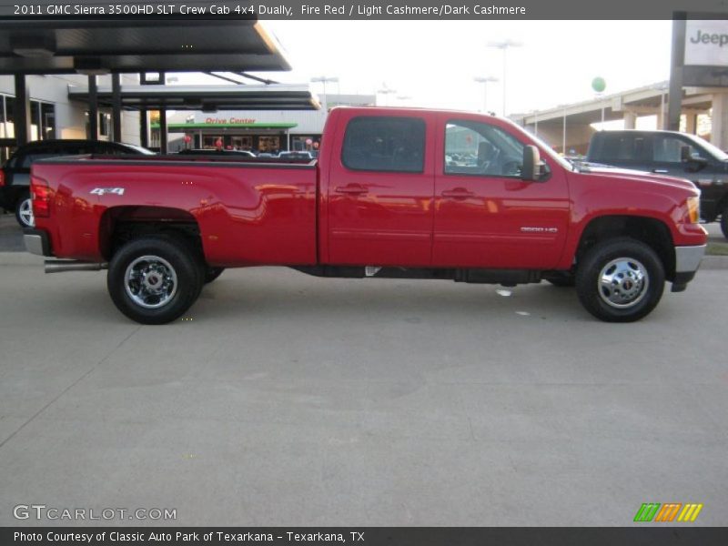 Fire Red / Light Cashmere/Dark Cashmere 2011 GMC Sierra 3500HD SLT Crew Cab 4x4 Dually