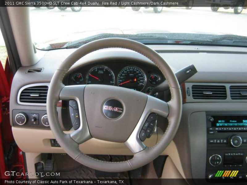 Fire Red / Light Cashmere/Dark Cashmere 2011 GMC Sierra 3500HD SLT Crew Cab 4x4 Dually