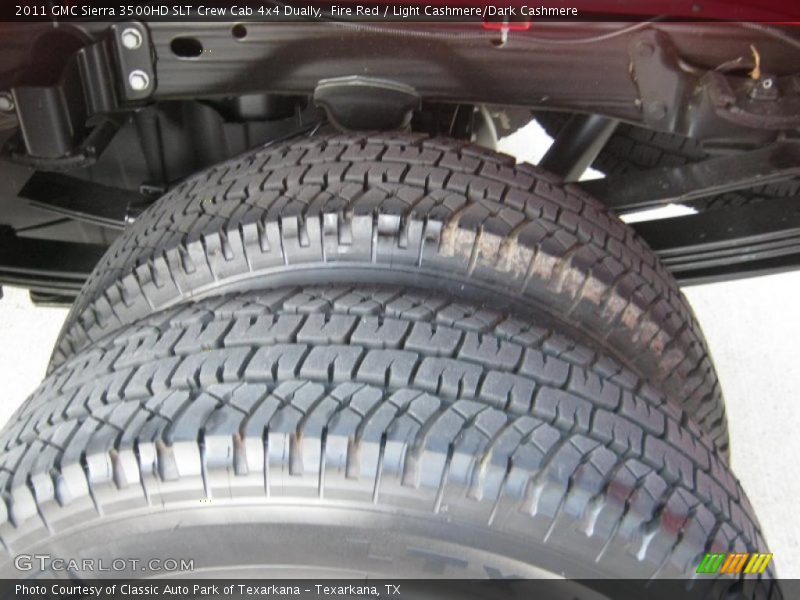 Fire Red / Light Cashmere/Dark Cashmere 2011 GMC Sierra 3500HD SLT Crew Cab 4x4 Dually