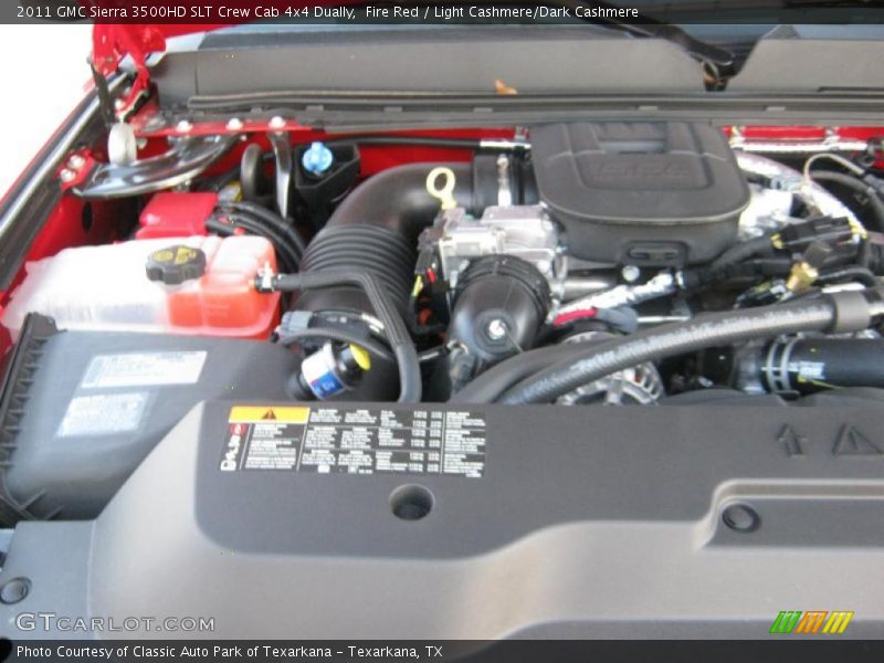  2011 Sierra 3500HD SLT Crew Cab 4x4 Dually Engine - 6.6 Liter OHV 32-Valve Duramax Turbo-Diesel V8