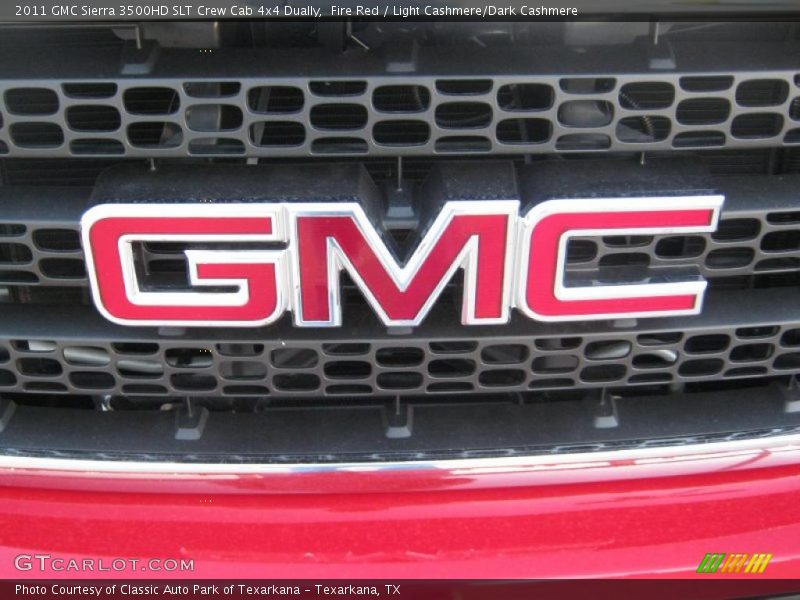 Fire Red / Light Cashmere/Dark Cashmere 2011 GMC Sierra 3500HD SLT Crew Cab 4x4 Dually