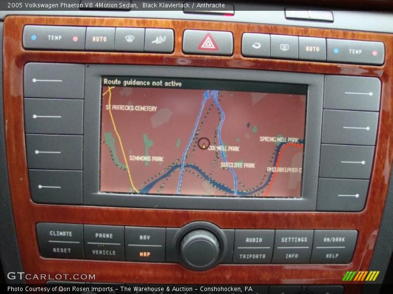 Navigation of 2005 Phaeton V8 4Motion Sedan