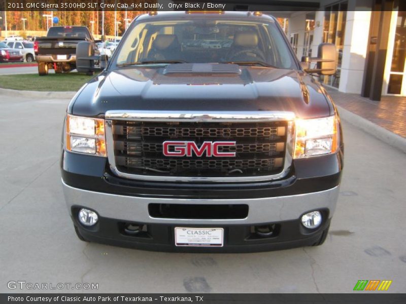 Onyx Black / Ebony 2011 GMC Sierra 3500HD SLT Crew Cab 4x4 Dually
