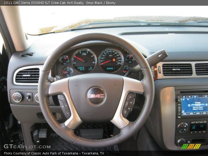 Onyx Black / Ebony 2011 GMC Sierra 3500HD SLT Crew Cab 4x4 Dually