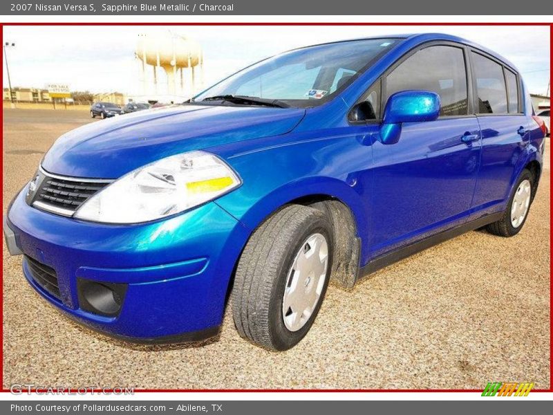 Sapphire Blue Metallic / Charcoal 2007 Nissan Versa S