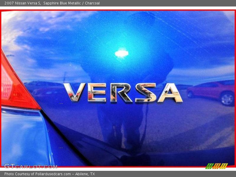 Sapphire Blue Metallic / Charcoal 2007 Nissan Versa S