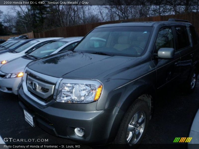 Nimbus Gray Metallic / Gray 2009 Honda Pilot EX-L 4WD