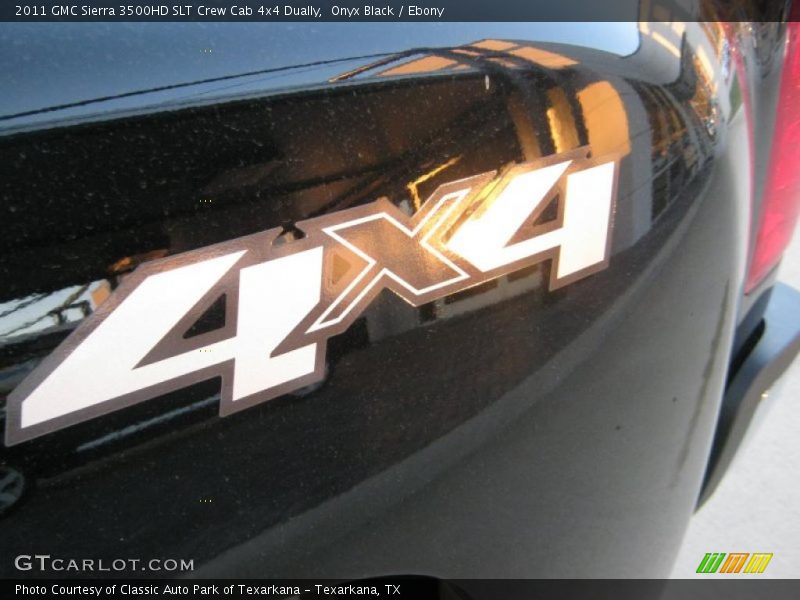 Onyx Black / Ebony 2011 GMC Sierra 3500HD SLT Crew Cab 4x4 Dually