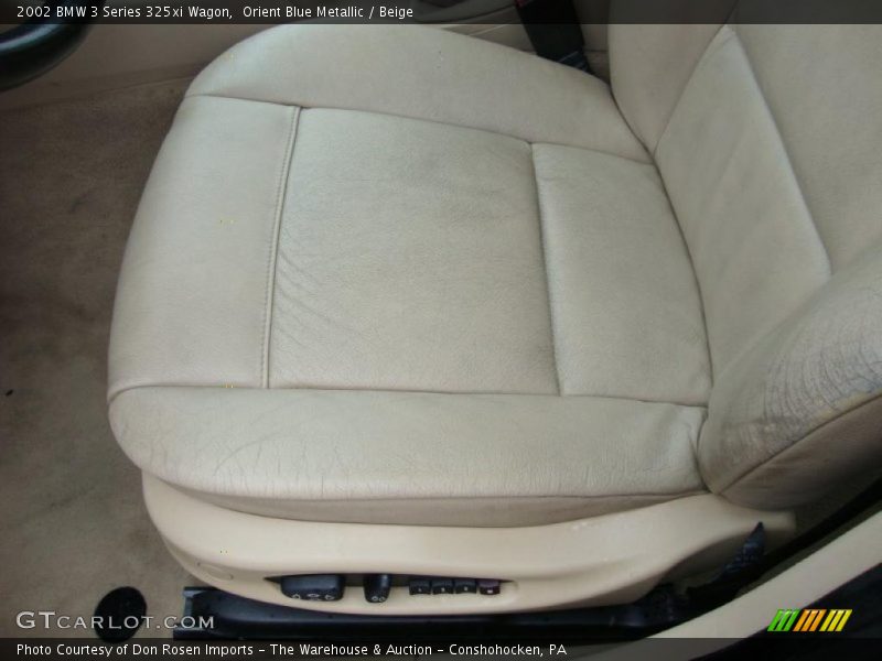 Orient Blue Metallic / Beige 2002 BMW 3 Series 325xi Wagon