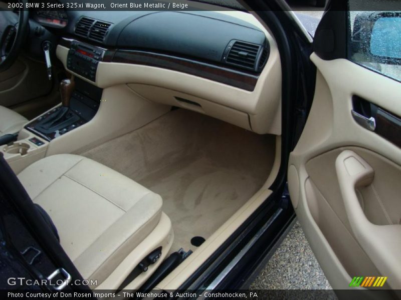 Orient Blue Metallic / Beige 2002 BMW 3 Series 325xi Wagon