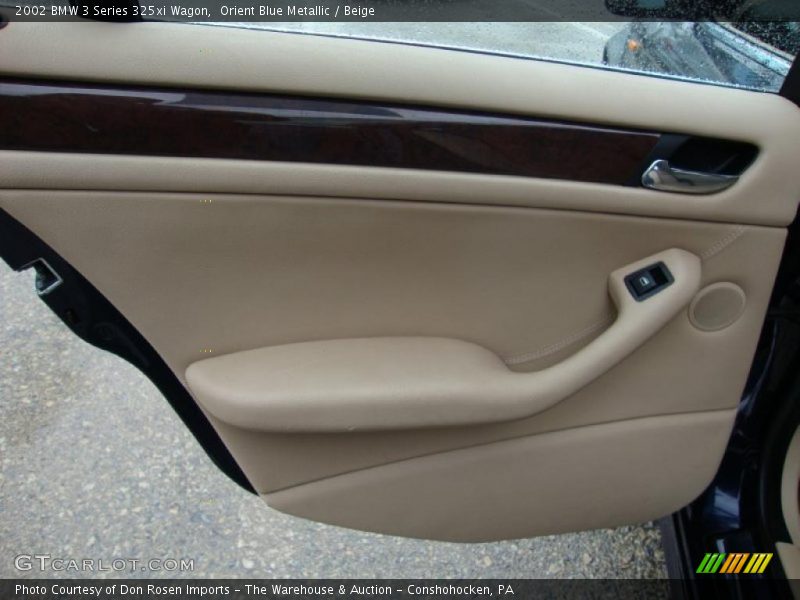 Orient Blue Metallic / Beige 2002 BMW 3 Series 325xi Wagon