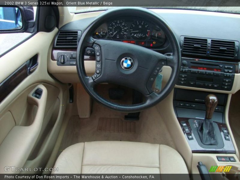 Orient Blue Metallic / Beige 2002 BMW 3 Series 325xi Wagon