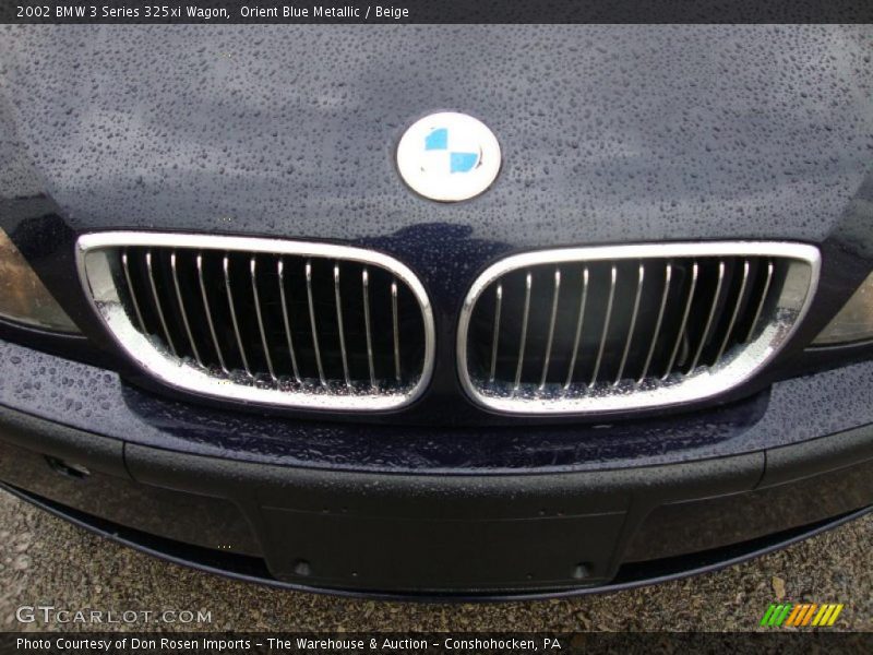 Orient Blue Metallic / Beige 2002 BMW 3 Series 325xi Wagon