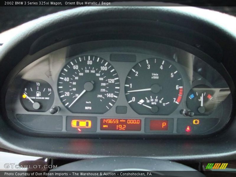  2002 3 Series 325xi Wagon 325xi Wagon Gauges