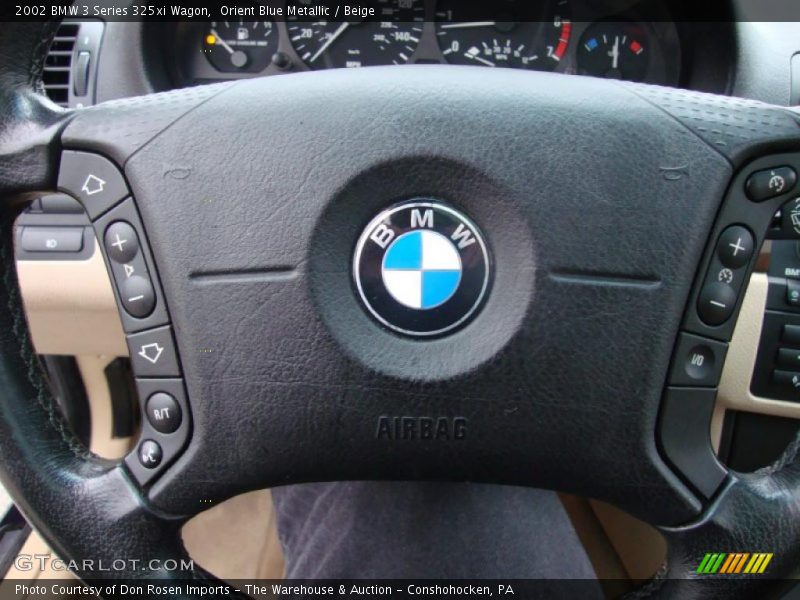 Orient Blue Metallic / Beige 2002 BMW 3 Series 325xi Wagon