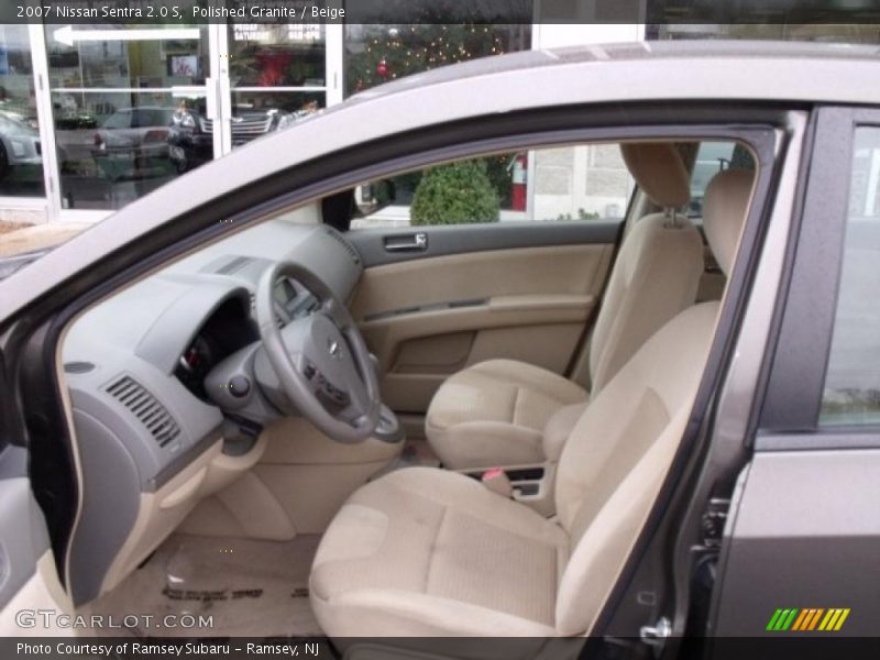 Polished Granite / Beige 2007 Nissan Sentra 2.0 S