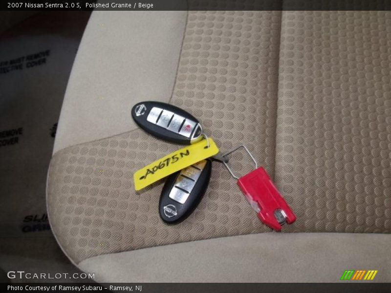 Polished Granite / Beige 2007 Nissan Sentra 2.0 S