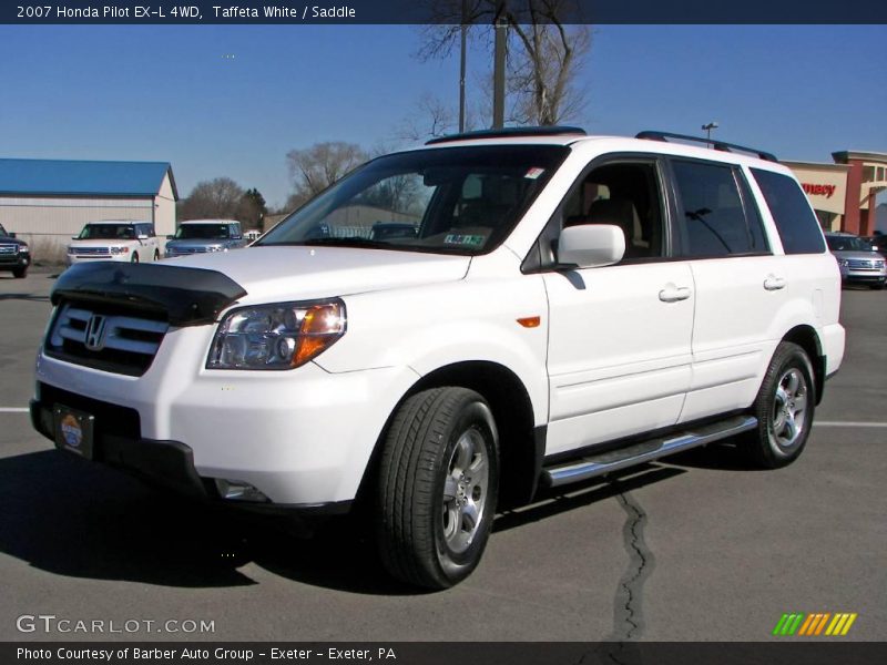 Taffeta White / Saddle 2007 Honda Pilot EX-L 4WD