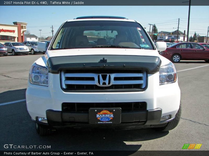 Taffeta White / Saddle 2007 Honda Pilot EX-L 4WD
