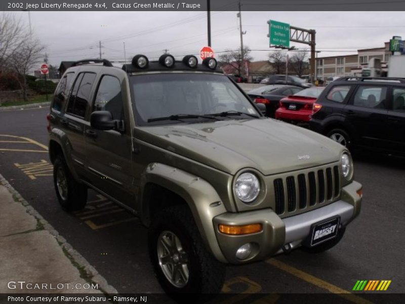 Cactus Green Metallic / Taupe 2002 Jeep Liberty Renegade 4x4