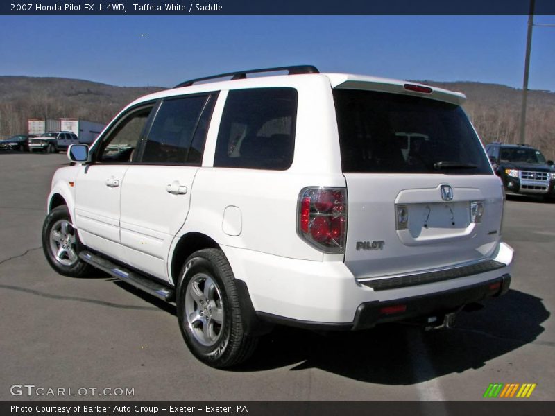 Taffeta White / Saddle 2007 Honda Pilot EX-L 4WD