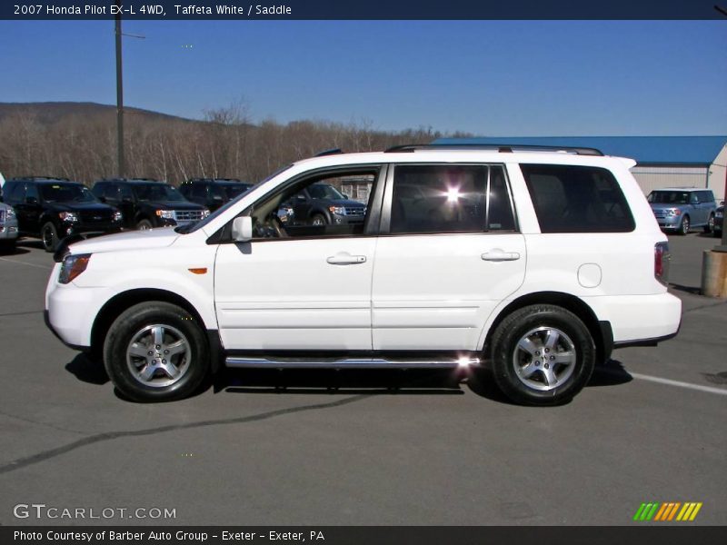 Taffeta White / Saddle 2007 Honda Pilot EX-L 4WD