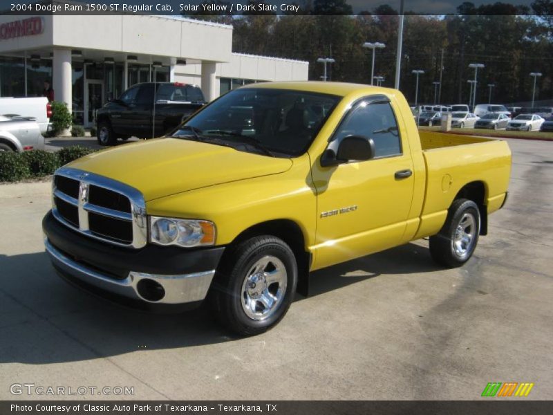 Solar Yellow / Dark Slate Gray 2004 Dodge Ram 1500 ST Regular Cab