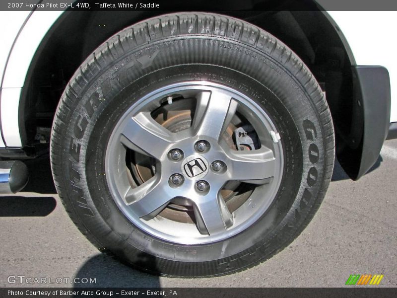 Taffeta White / Saddle 2007 Honda Pilot EX-L 4WD
