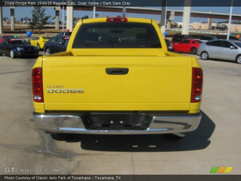 Solar Yellow / Dark Slate Gray 2004 Dodge Ram 1500 ST Regular Cab