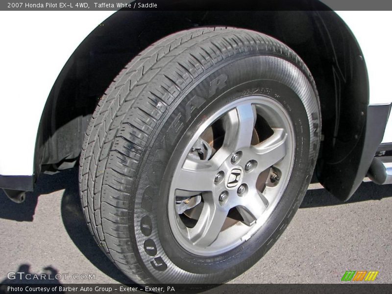 Taffeta White / Saddle 2007 Honda Pilot EX-L 4WD
