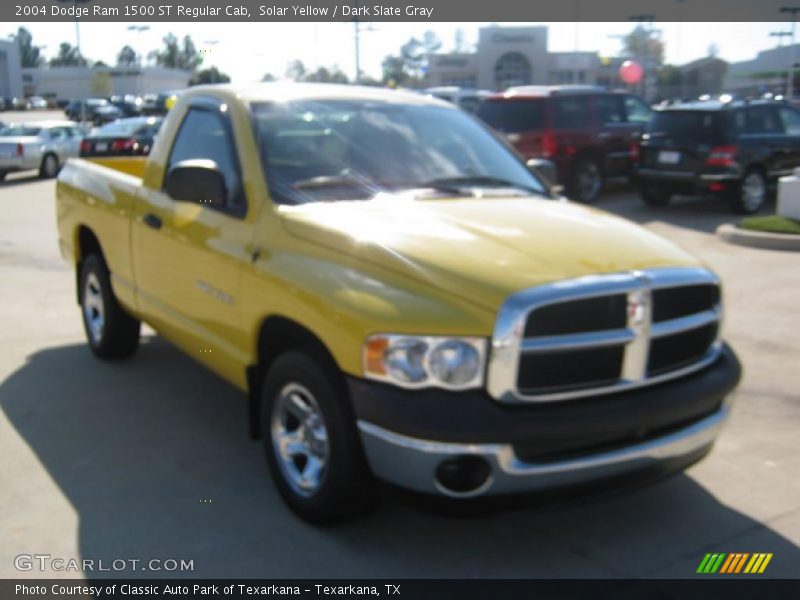 Solar Yellow / Dark Slate Gray 2004 Dodge Ram 1500 ST Regular Cab
