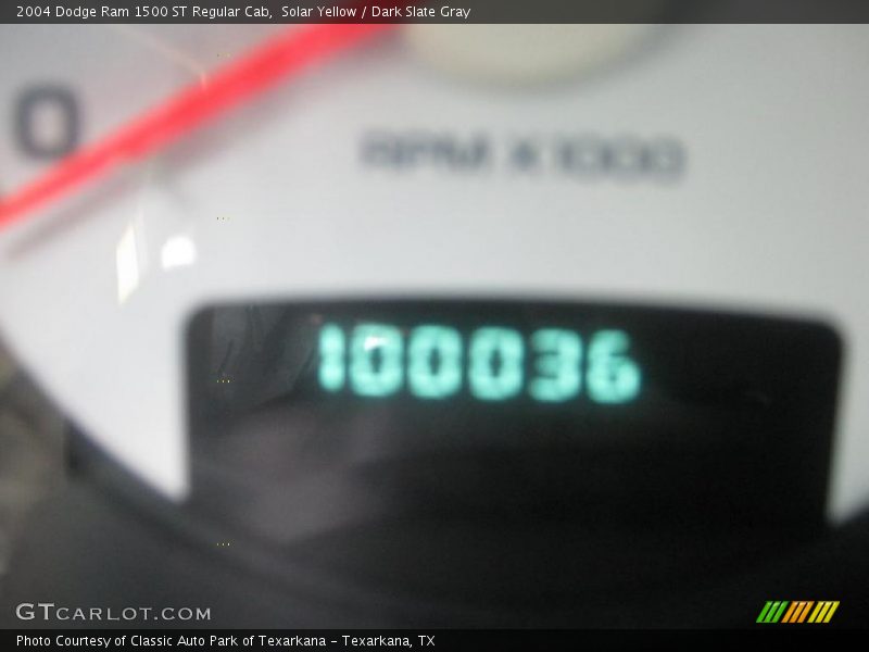Solar Yellow / Dark Slate Gray 2004 Dodge Ram 1500 ST Regular Cab