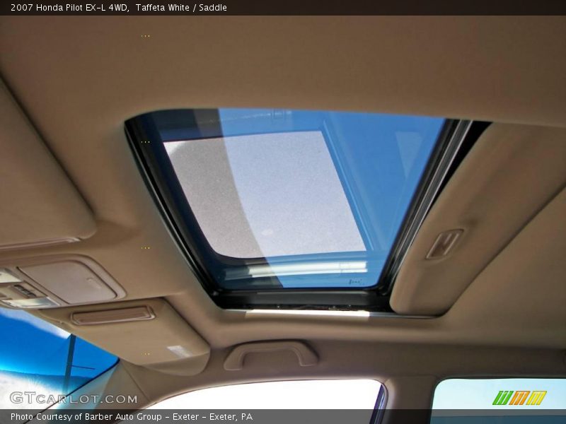 Taffeta White / Saddle 2007 Honda Pilot EX-L 4WD