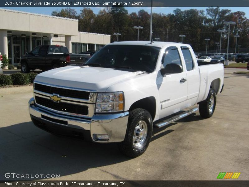 Summit White / Ebony 2007 Chevrolet Silverado 2500HD LT Extended Cab