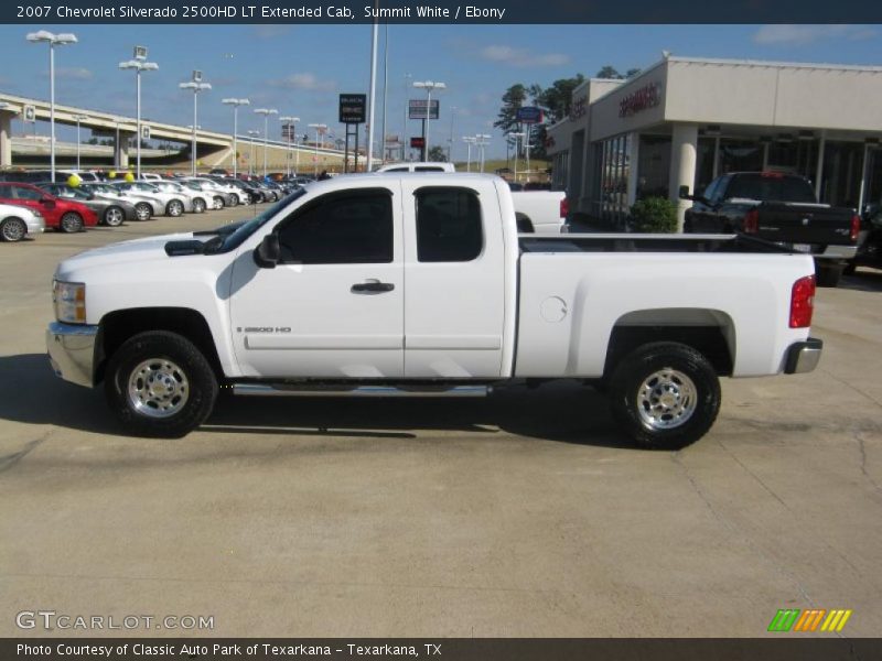 Summit White / Ebony 2007 Chevrolet Silverado 2500HD LT Extended Cab