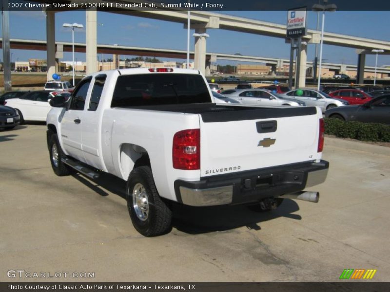 Summit White / Ebony 2007 Chevrolet Silverado 2500HD LT Extended Cab
