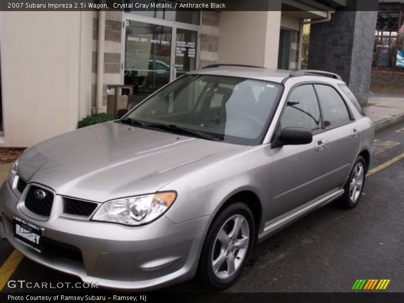 Crystal Gray Metallic / Anthracite Black 2007 Subaru Impreza 2.5i Wagon