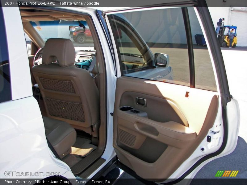 Taffeta White / Saddle 2007 Honda Pilot EX-L 4WD