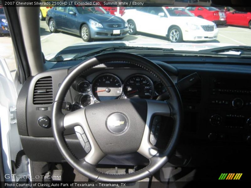 Summit White / Ebony 2007 Chevrolet Silverado 2500HD LT Extended Cab