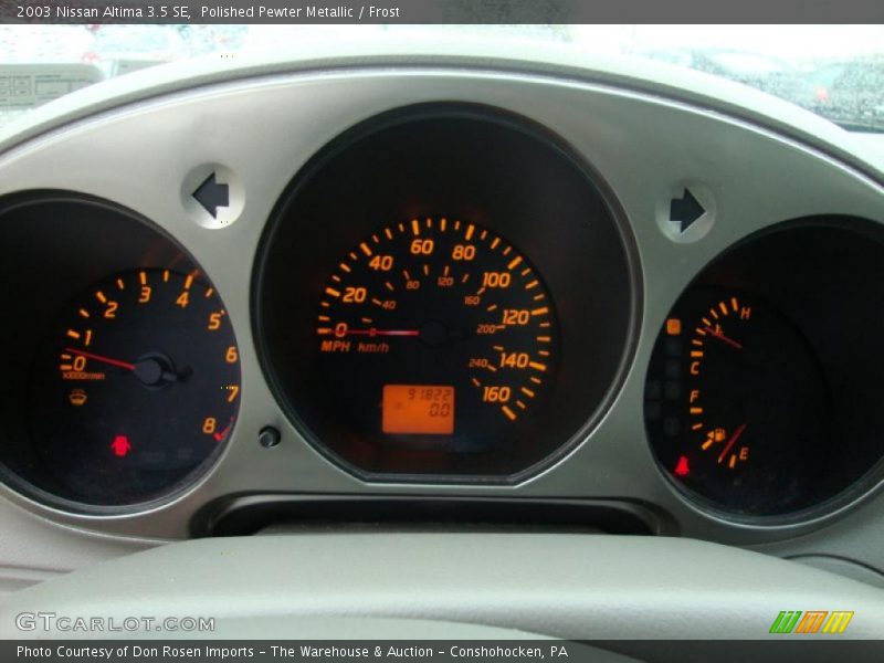 Polished Pewter Metallic / Frost 2003 Nissan Altima 3.5 SE