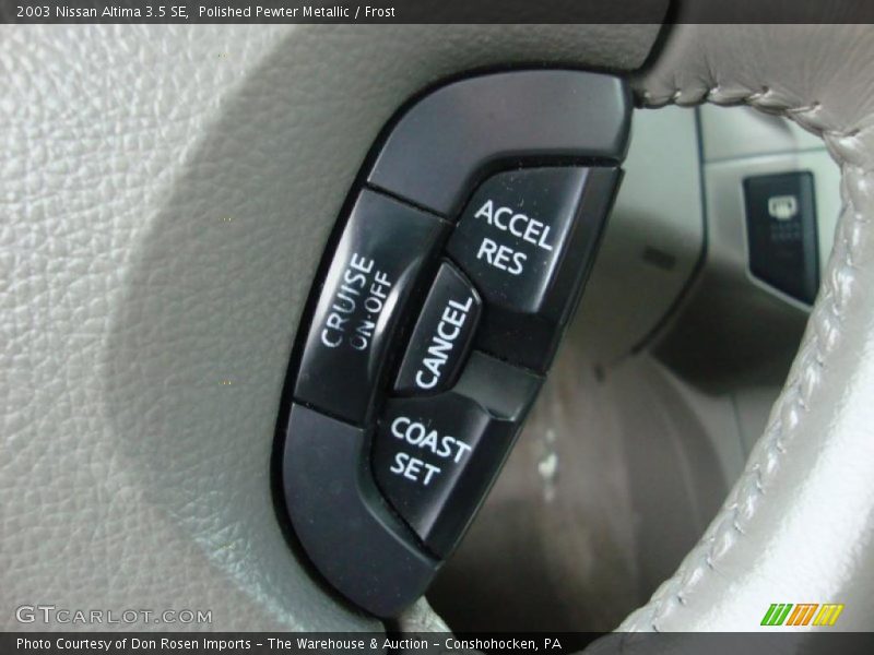 Controls of 2003 Altima 3.5 SE