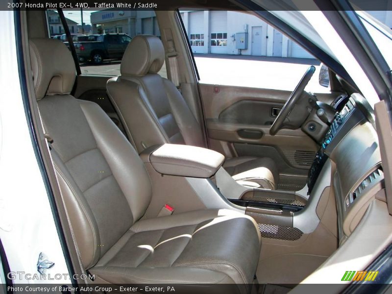 Taffeta White / Saddle 2007 Honda Pilot EX-L 4WD