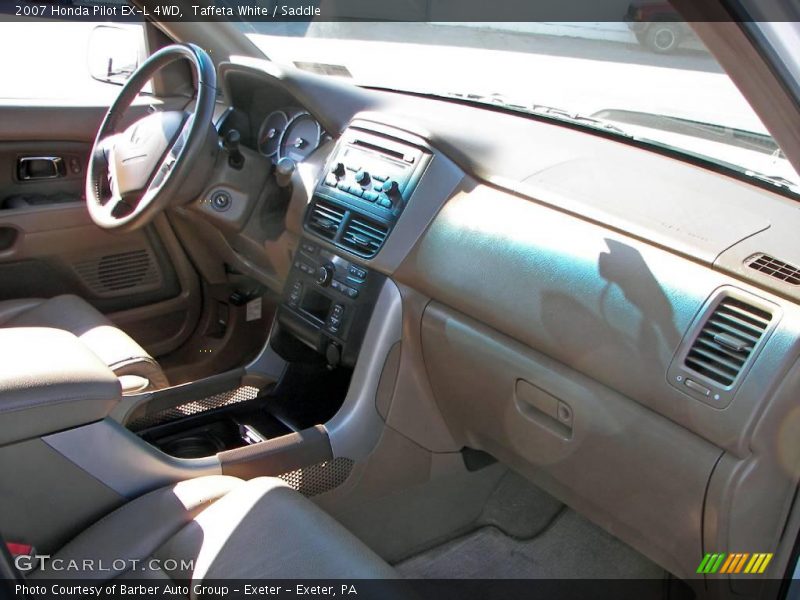 Taffeta White / Saddle 2007 Honda Pilot EX-L 4WD