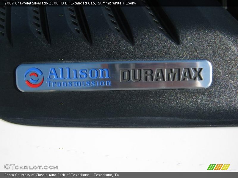 Summit White / Ebony 2007 Chevrolet Silverado 2500HD LT Extended Cab