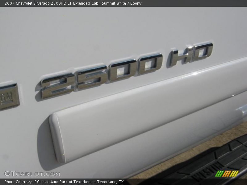 Summit White / Ebony 2007 Chevrolet Silverado 2500HD LT Extended Cab