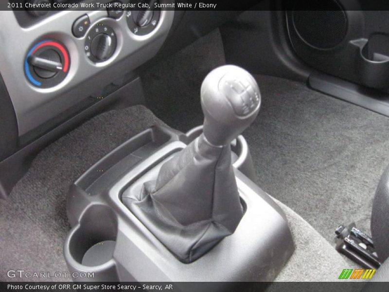  2011 Colorado Work Truck Regular Cab 5 Speed Manual Shifter